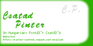 csatad pinter business card